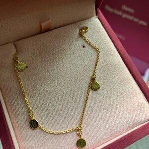 Delicate Gold Disc Charm Necklace for Women